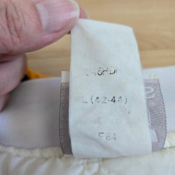 Rare Vintage 80s Adidas Satin Varsity Jacket Run DMC Size L Yellow Navy Street - Picture 7 of 9